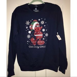 NWT CHRISTMAS DISNEY WORLD MICKEY CREWNECK SIZE S UNISEX